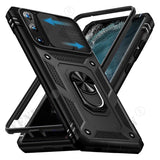 Shockproof Armor 360 Degree Case with Magnetic Ring Holder Stand For Samsung S24 Ultra S23 S22 S21 FE A54 A53 A34 A33 A15 A14 A13 A24 A25 Heavy Duty Camera Slide Car Mount Kickstand Cover
