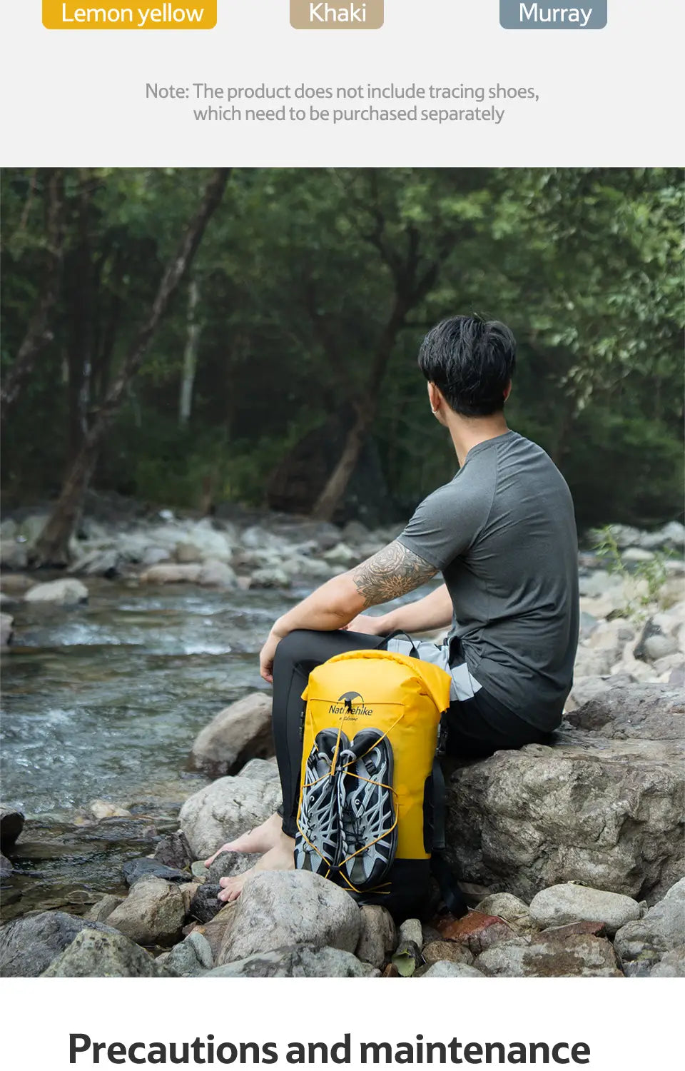 Verschiedene wasserdichte Watrucksäcke – ideal für den Wassersport