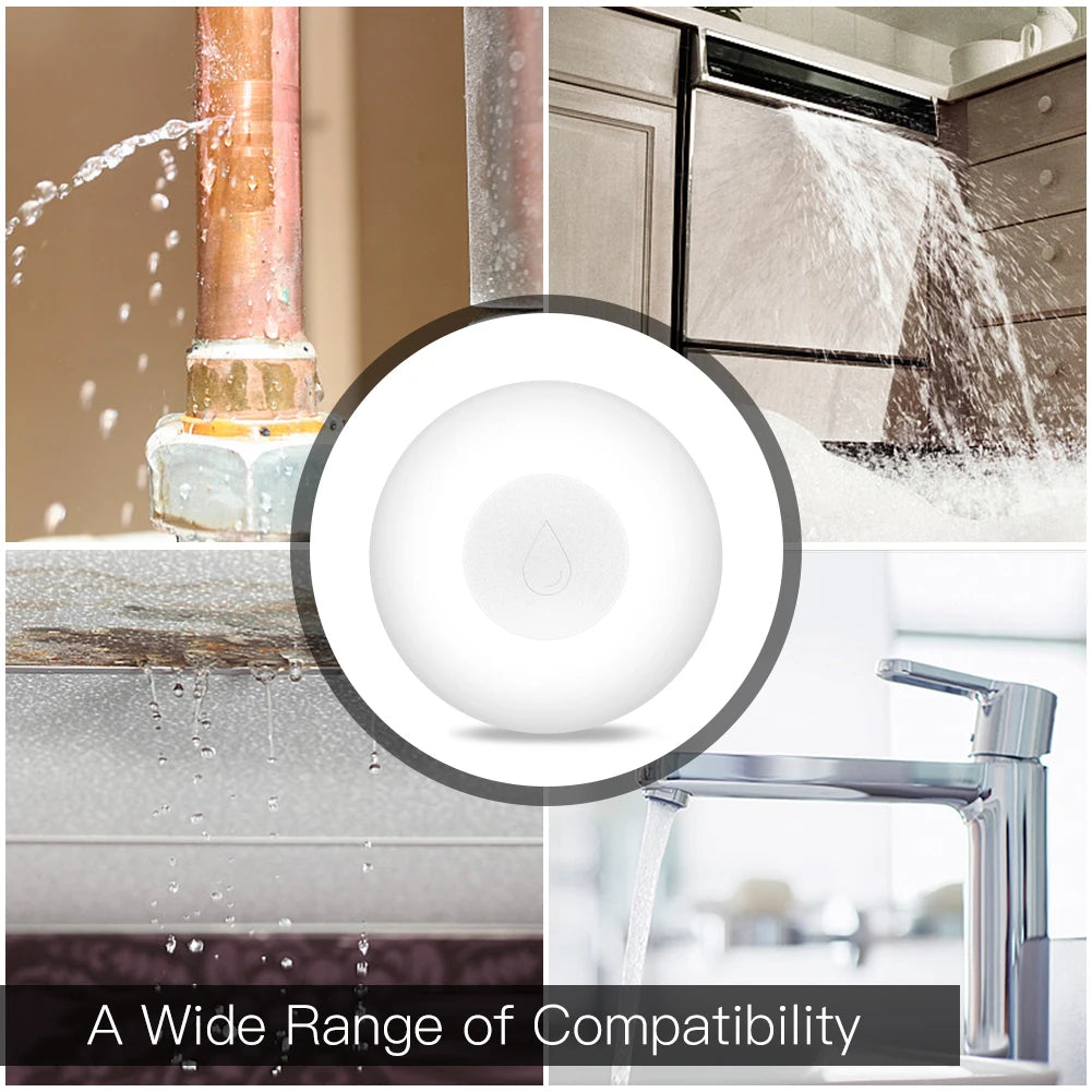 Tuya ZigBee Flood Sensor & Water Leakage Detector - WiFi Water Level Control via SmartLife Google Alexa Apps