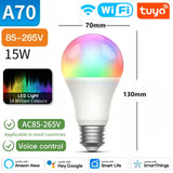 A70 15W smart LED light bulb.