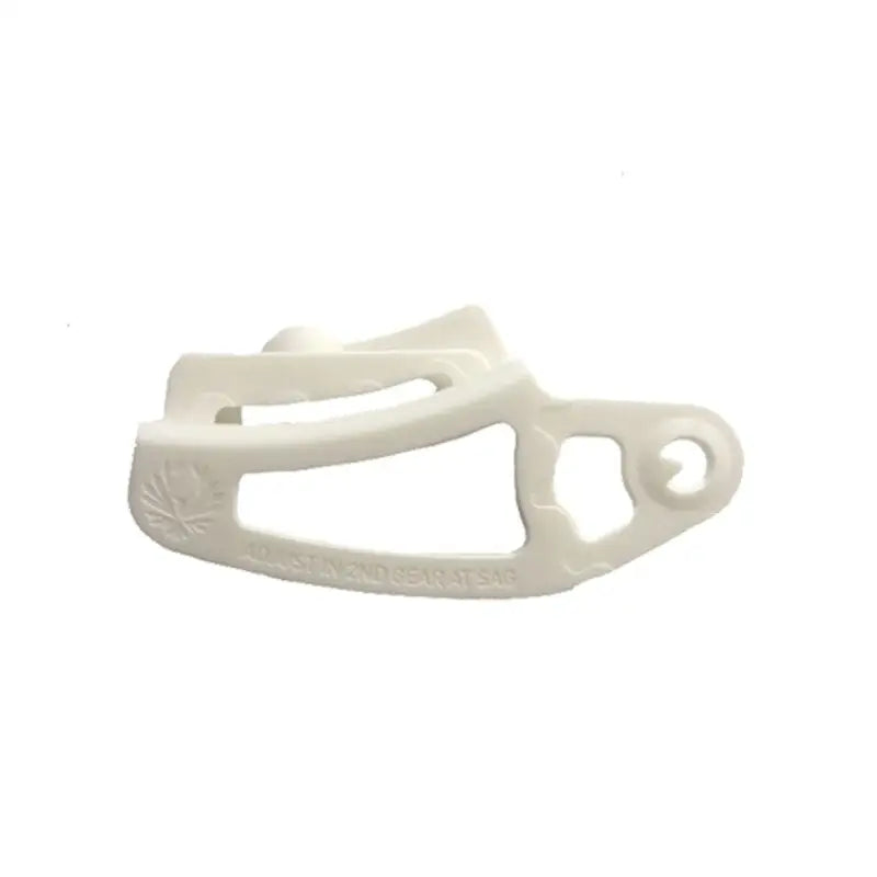 a white plastic ring with a white handle