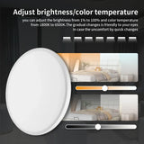 Adjustable brightness ceiling light.