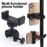 Adjustable Rotating Stand Mount for Mobile Phone - Microphone Stand Phone Holder