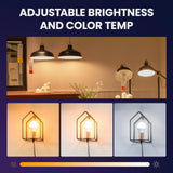 Adjustable color temperature lightbulb.