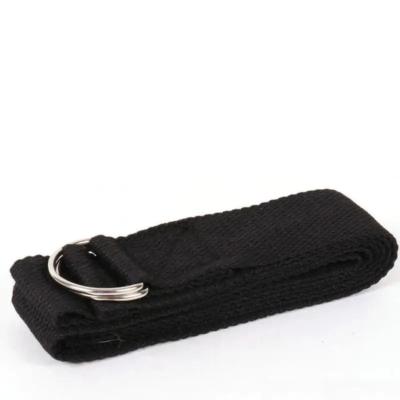 a black knitted phone case with a ring on top