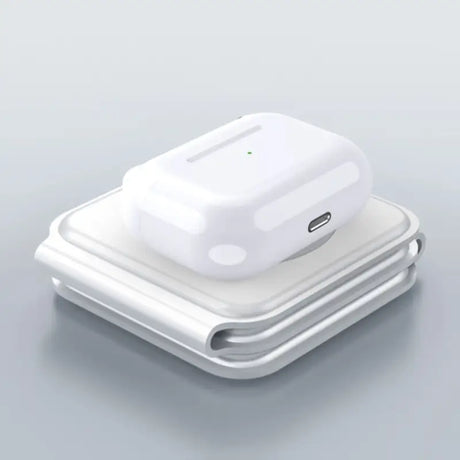 an airpods with a charging box