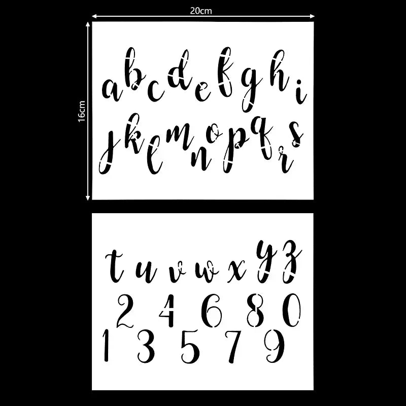 the alphabet font and numbers