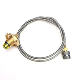 a brass hose with a brass fitting