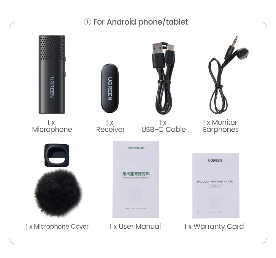 Android phone microphone kit.