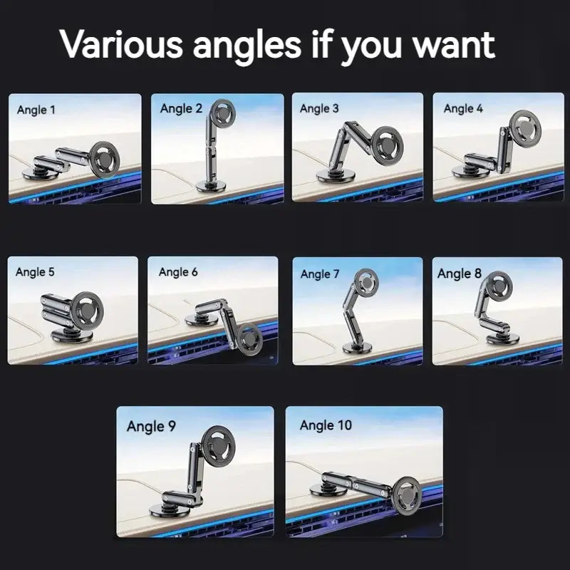 the various angles of the vehicle