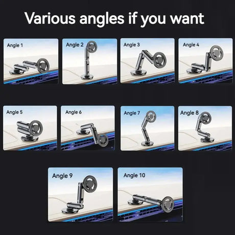 The various angles of the vehicle