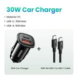 anker 3 in 1 car charger with usb cable