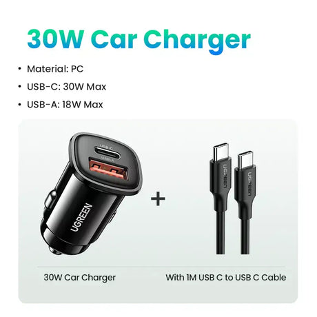 Anker 3 in 1 car charger with usb cable