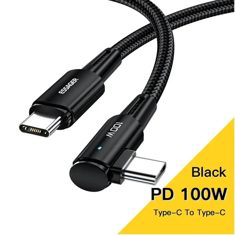 anker black pd - 100w type - c to type - c cable