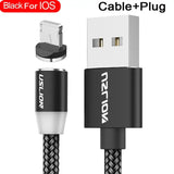 anker usb cable with black braid and white braid