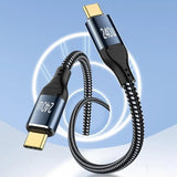 a usb cable with a blue background