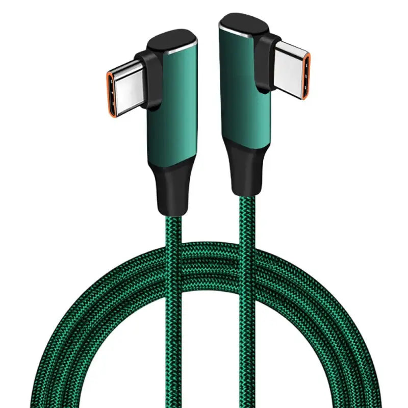 the green braided usb cable