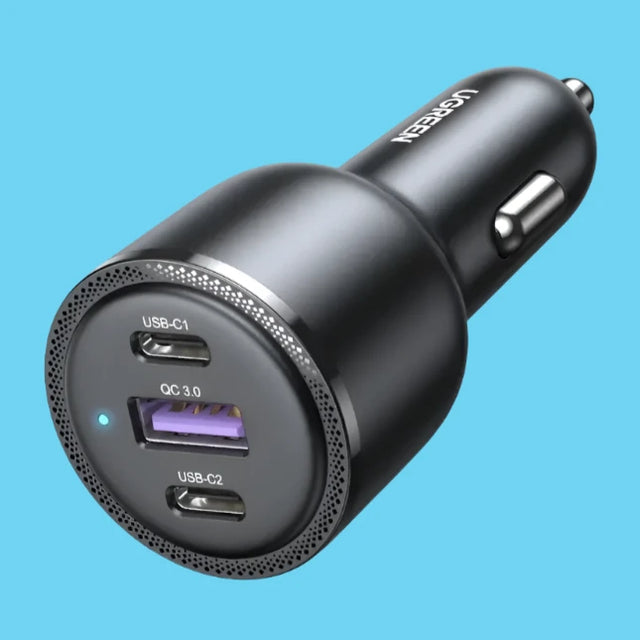 anker car charger with usb and usb cable