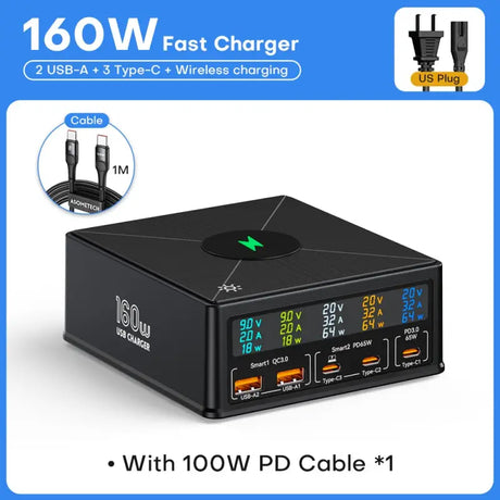 an image of a usb charger with a usb cable