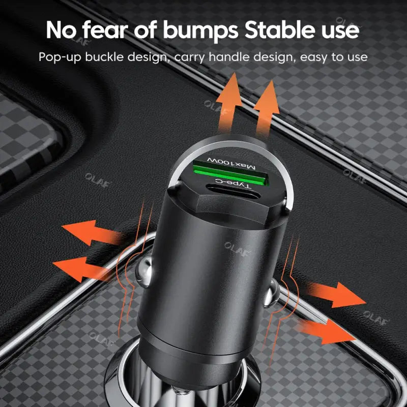 anker car charger with dual usb