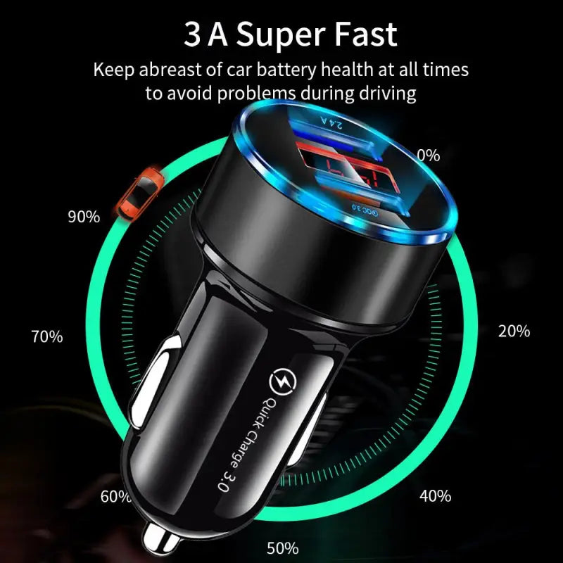 anker car charger with dual usb