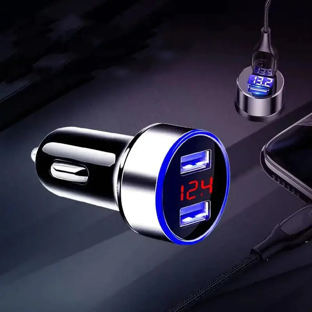 anker car charger with dual usb