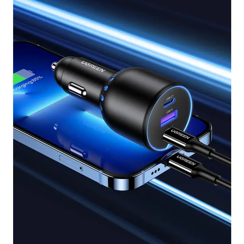 anker car charger with dual usb