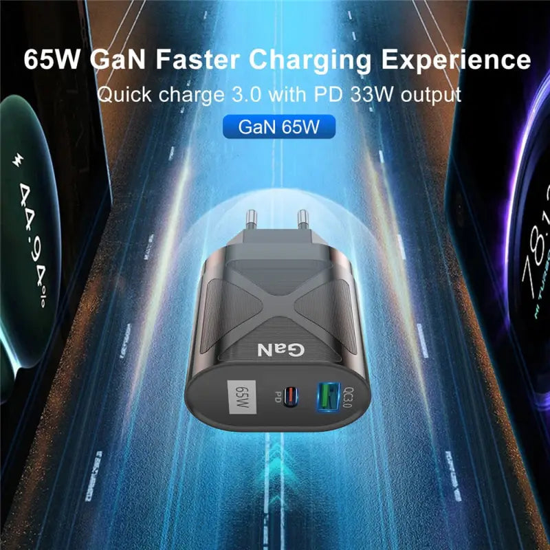 an image of a car with the text, `’6v fast charging experience ’