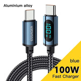 anker fast charger cable with led display and usb charging