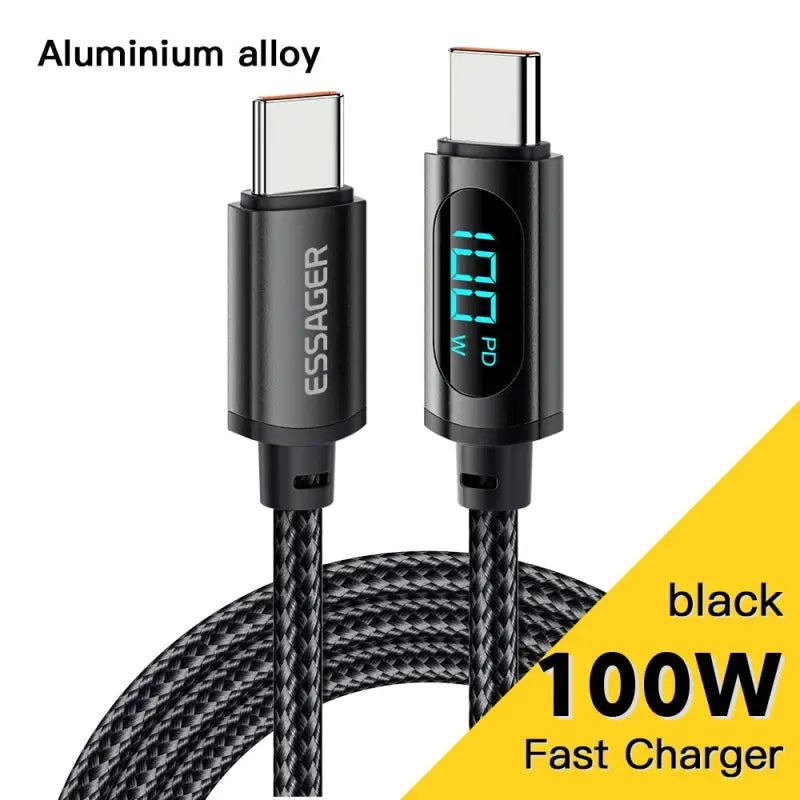 anker fast charger cable with led display and usb charging