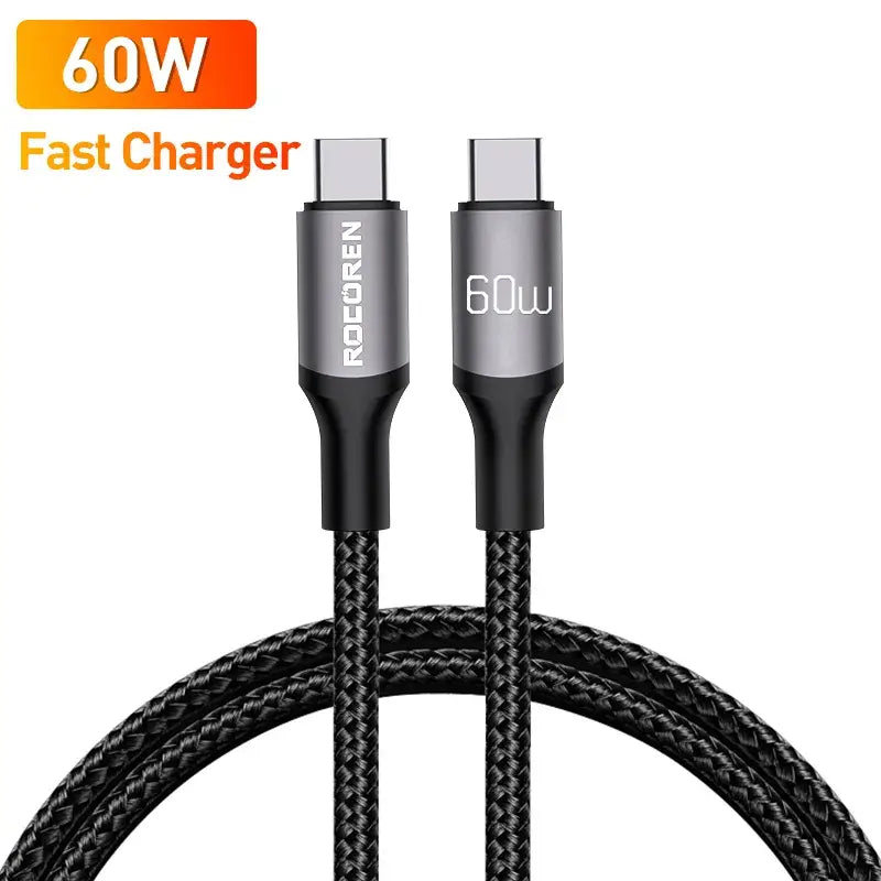 Anker fast charger cable with braid for iphone and android devices
