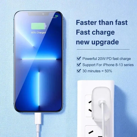 an iphone charging device with a charger attached to it