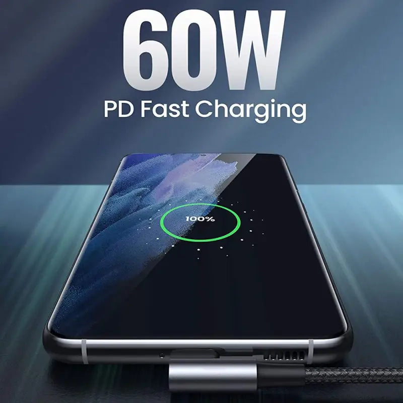 a smartphone with the text 60w fast charging