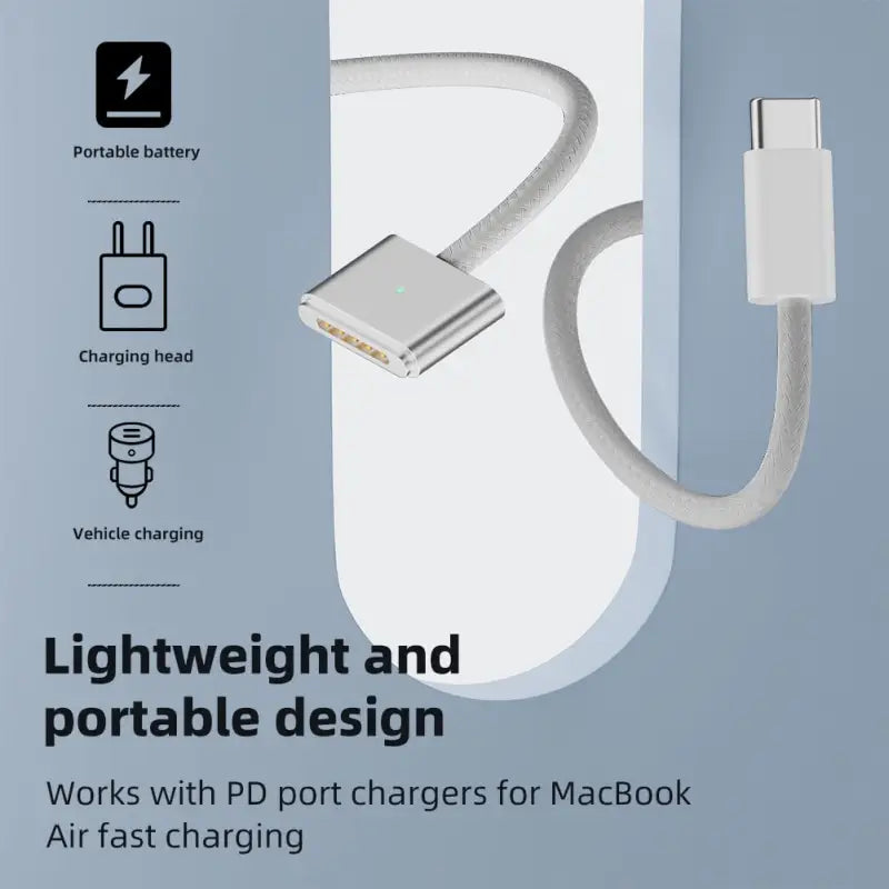 the lightning cable is connected to an iphone