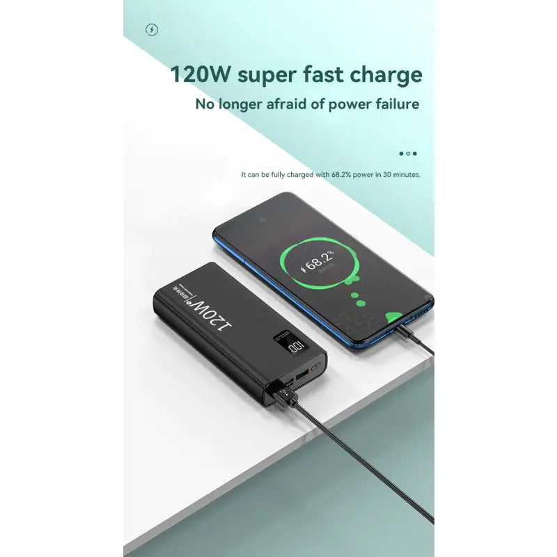 anker power bank with a charging cable