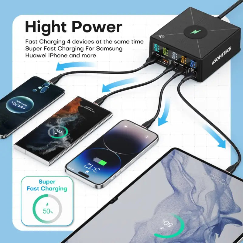 anker power bank with a charging cable