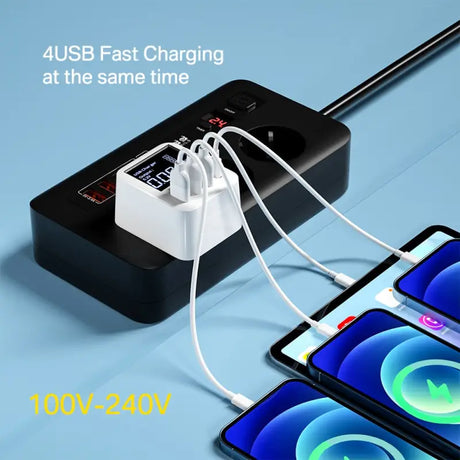 an image of a phone charging device with a cable