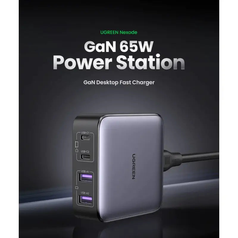 anker power station with usb and usb cable