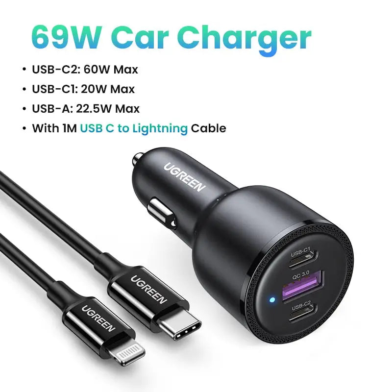 anker usb - c2 2 0w max usb - c2 0 0w max with usb c to lightning cable