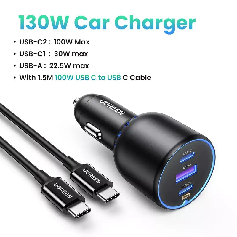 anker usb car charger with usb cable and usb cable