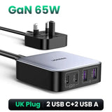 anker usb hub with two usbs and a cable