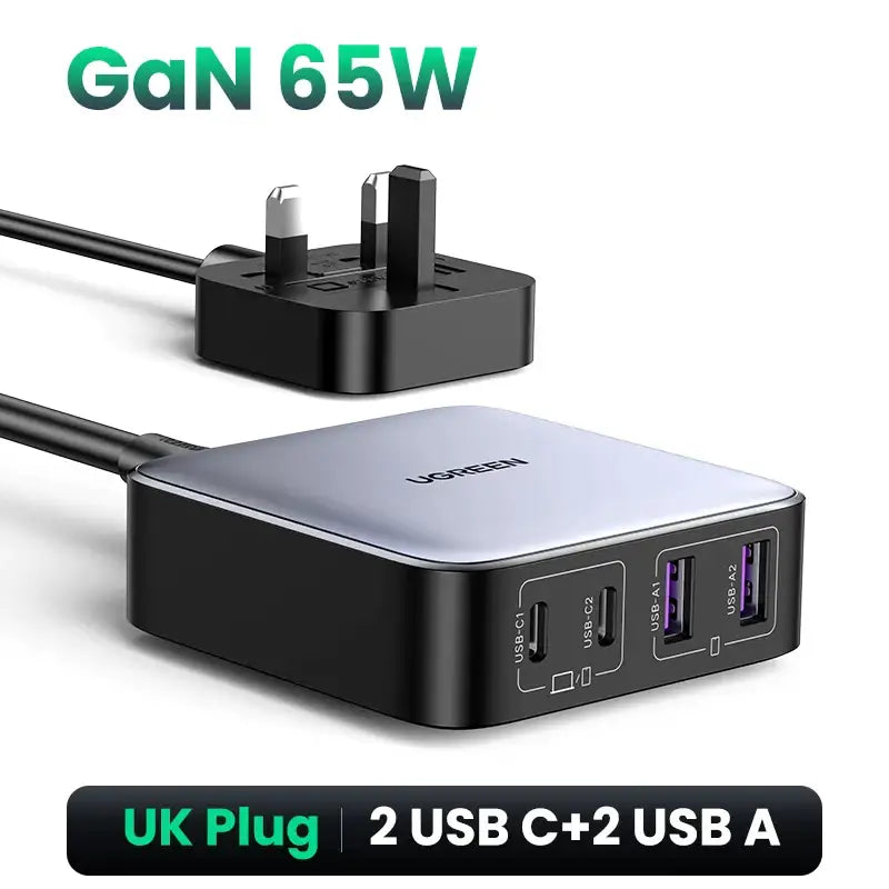 Anker usb hub with two usbs and a cable