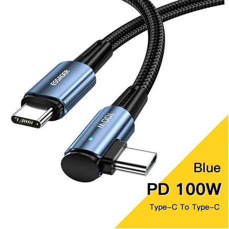 Anker usb to type - c cable with blue leds