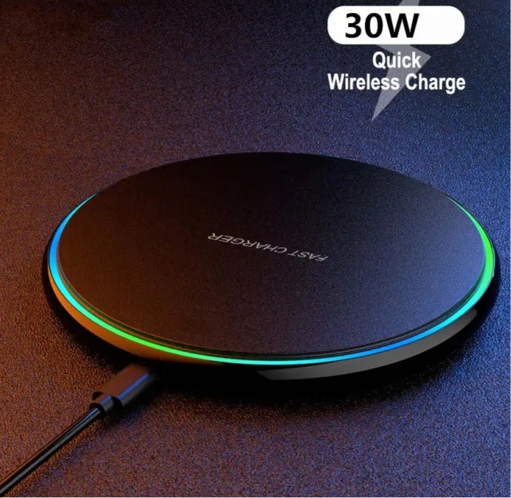 30W Magnetic Qi Wireless Fast Charging Pad - Power Delivery PD Phone Charger Stand