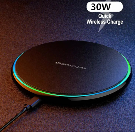 Anker wireless charger with a cable connected to it