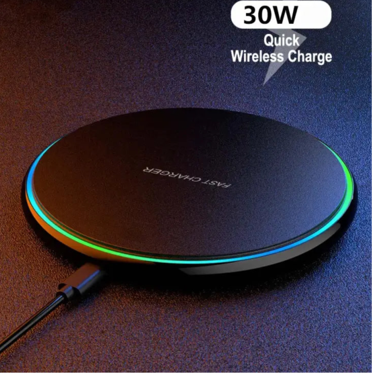 30W Magnetic Qi Wireless Fast Charging Pad - Power Delivery PD Phone Charger Stand