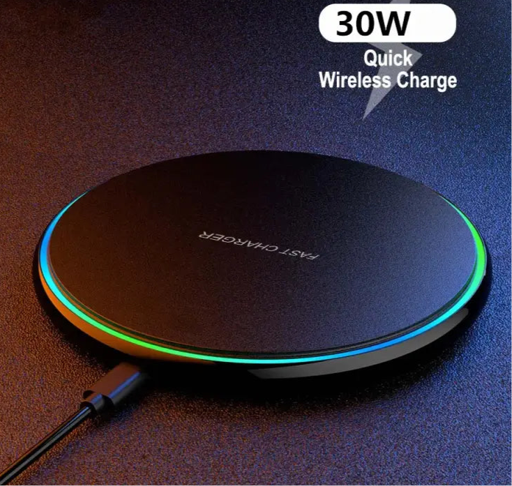 Anker wireless charger with a cable connected to it