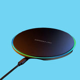 anker wireless charger with a cable connected to it