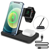 an image of a wireless charging station with an apple watch and an apple watch