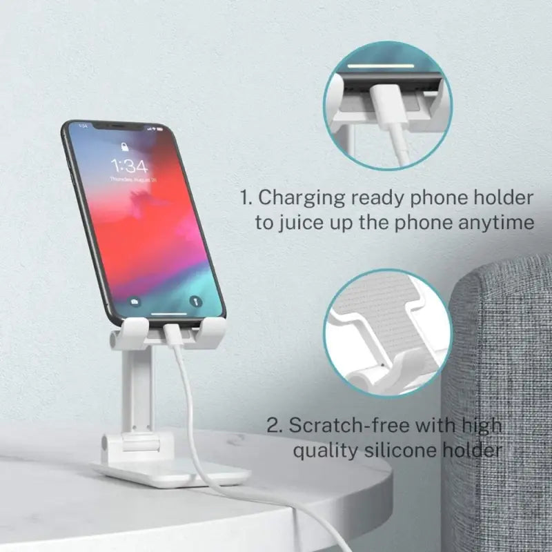 an image of a phone charging station on a table